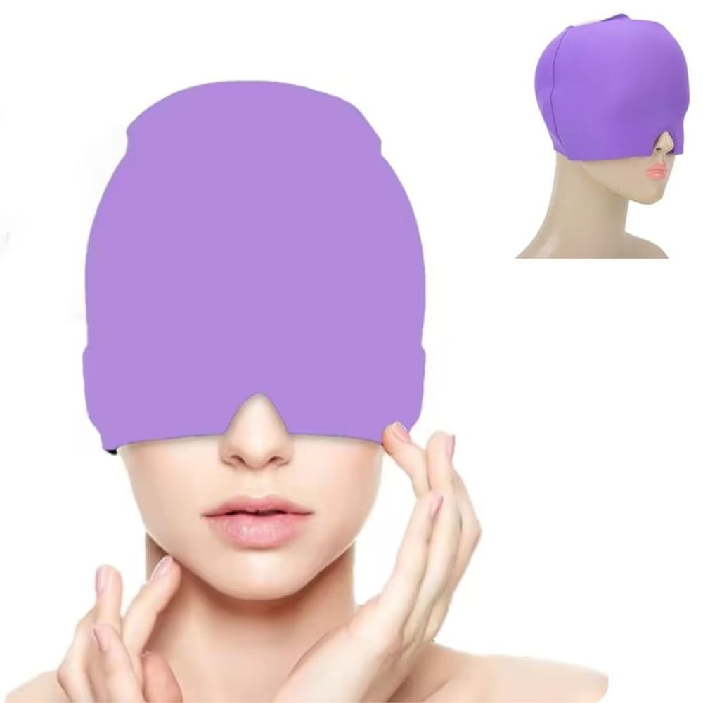 Gorro De Gel Para Alivio De La Migraña - Lila