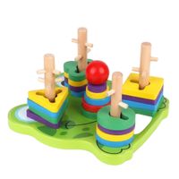 Juego Didáctico 5 Apilables de Rana Multicolor