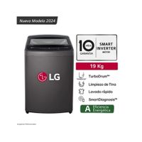 Lavadora LG 19 Kg TurboDrum Carga Superior Negro WT19BVTB
