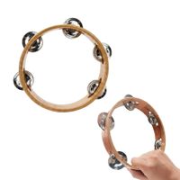 Instrumento Musical Pandereta de Madera Grande