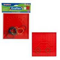 Juguete Educativo Geoplano Rojo Evaflex