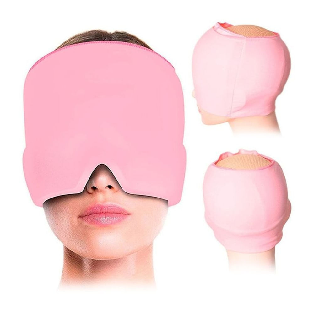 Gorro De Gel Para Aliviar La Migraña - Rosado