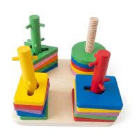 Juguete Didáctico Figuras Geométricas Encajables Multicolor
