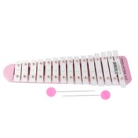 Instrumento xilofono Rosado de Aluminio de 15 Notas