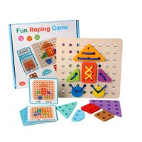 Juego Didáctico  Pasador de Figuras Geométricas Wooden Toys de Madera