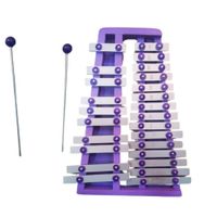 Instrumento xilófono Metalófono de 2 Octavos Morado