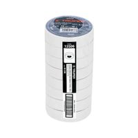 Pack x 8 - Cinta Aislante Truper 19mm x 18m 12506 - Blanco