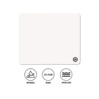 MOUSEPAD SUPERFICIE LISA MPB-02 ANTIDESLIZANTE BLANCO