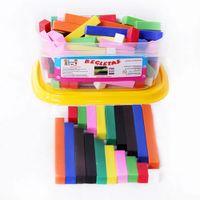 Juego Didactico de Regletas Multicolor de 74 Piezas