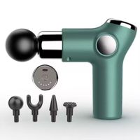 Pistola De Masaje De Tejido Profundo Masajeador Muscular Verde