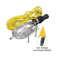 Lámpara De Taller Home Light  Cable Vulcanizado x 15mts - Amarilla