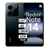 Celular Redmi Note 14 4G 6GB RAM 128GB Negro