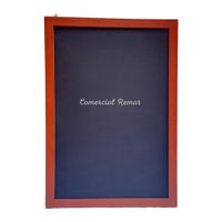 Pizarra 80x60cm Para Tiza Doble Cara De Madera Para Restaurante Negocio