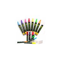 Plumones de tiza liquida caja de 8 plumones colores neon