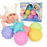 Set de 6 Pelotas Sensoriales Didacticas Soft baby