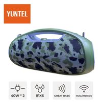 Parlante Great Bass Yuntel YP 080BT USB BT 40 Watts x 2