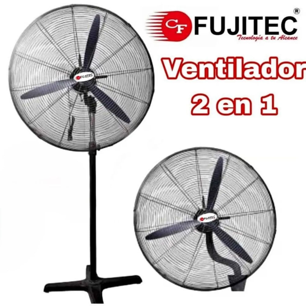 Ventilador Industrial Fujitec De 26 CF-2602 2en1 200w Negro