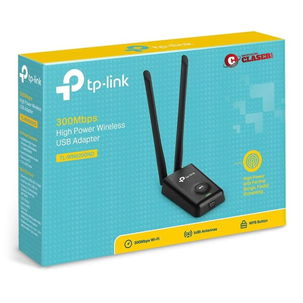 ADAPTADOR USB WIFI TP-LINK TL-WN8200ND 300MBPS