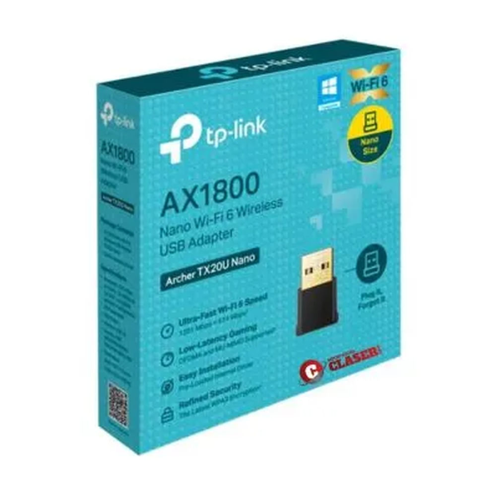 ADAPTADOR USB WIFI TP-LINK ARCHER TX20U NANO AX1800