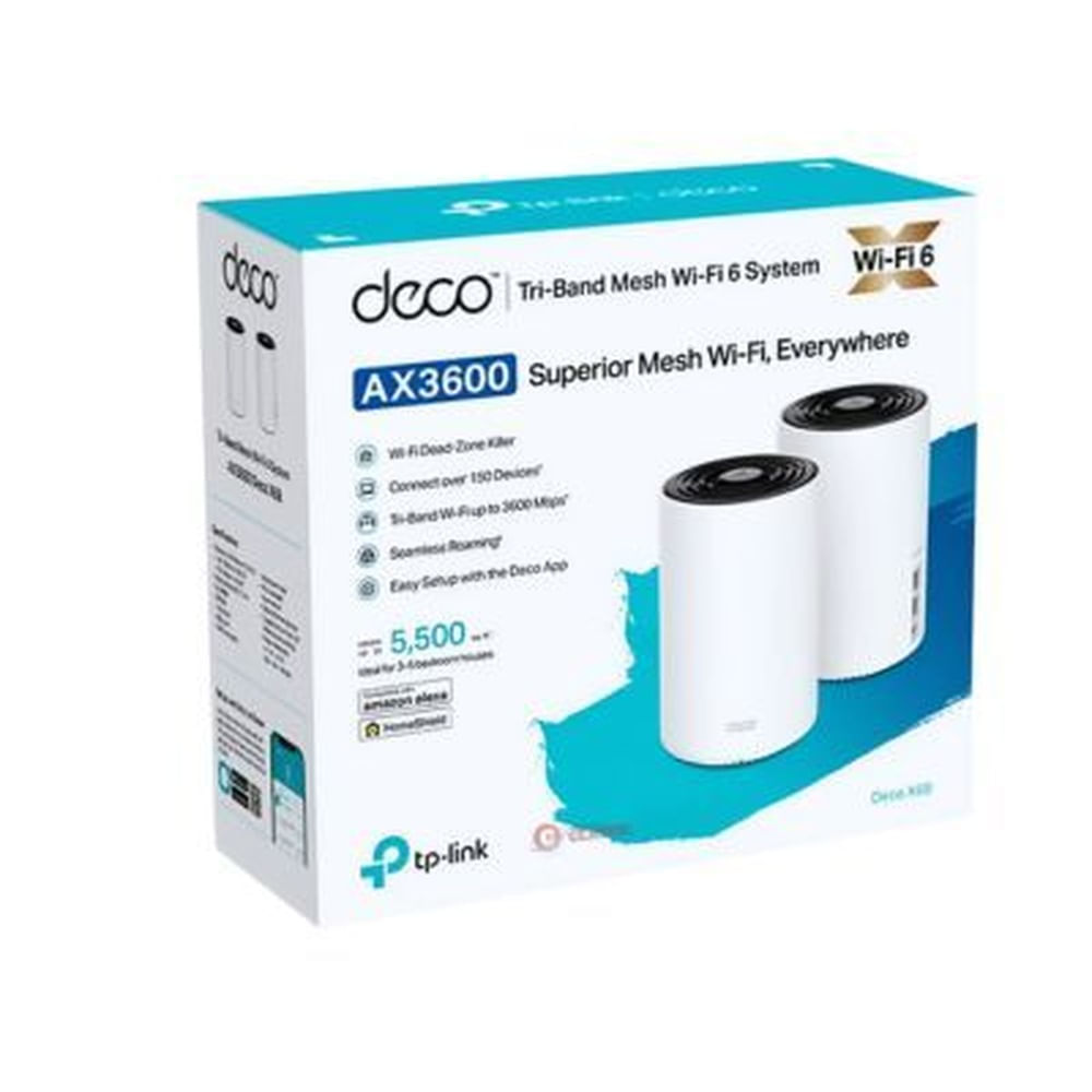 SISTEMA WIFI MESH TP-LINK DECO X68-2 AX3600 PACK 2