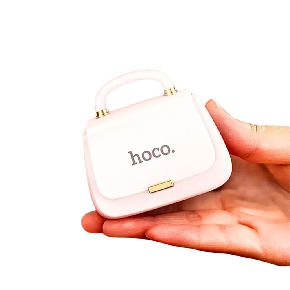 Audífonos Bluetooth Blancos con Estuche de Carterita