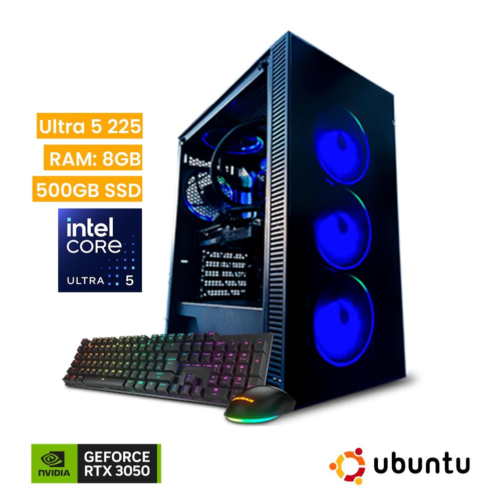 PC Gamer Vastec Hero Intel Core Ultra 5 225 8GB 500GB SSD RTX 3050 6GB Linux