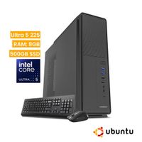 PC de escritorio Vastec Silver Intel Ultra 5 225 8GB DRR5 500GB SSD Linux