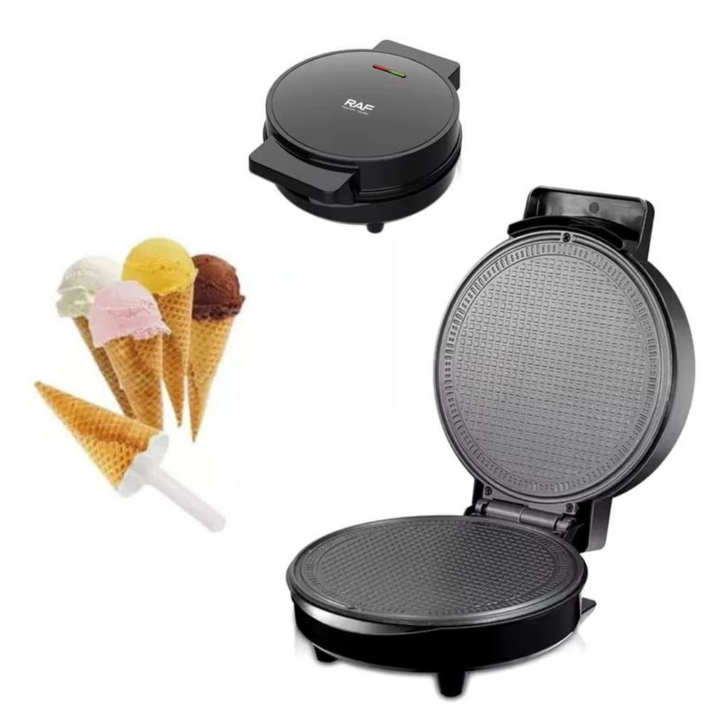 RAF - Máquina Para Hacer Waffles Conos De Helado