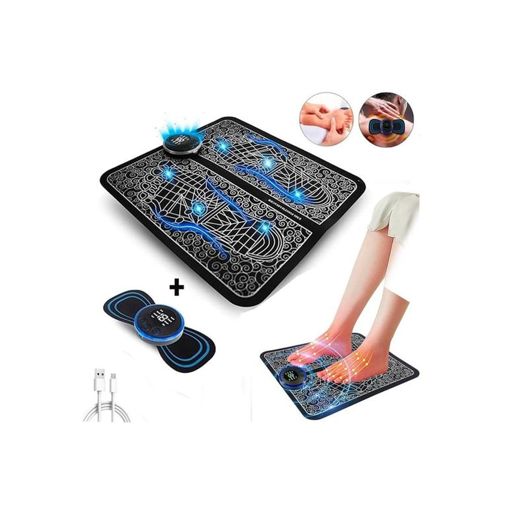 Masajeador Plegable Eléctrico Para Pies EMS y Masajeador Cervical