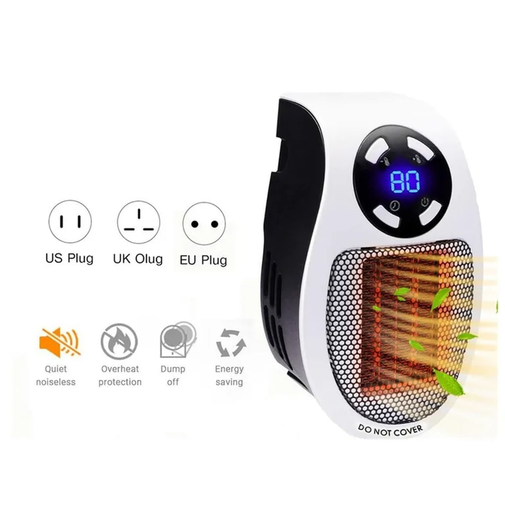 Calefactor Eléctrico Portátil con Control