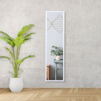 Espejo Rectangular Básico 33.5x123.5cm Blanco Orange