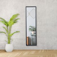 Espejo Rectangular Básico 33.5x123.5cm Negro Orange
