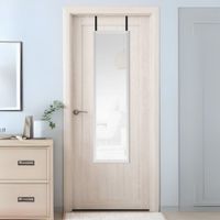 Espejo Rectangular para Puerta 32.8x122.8cm Plateado Textura Orange