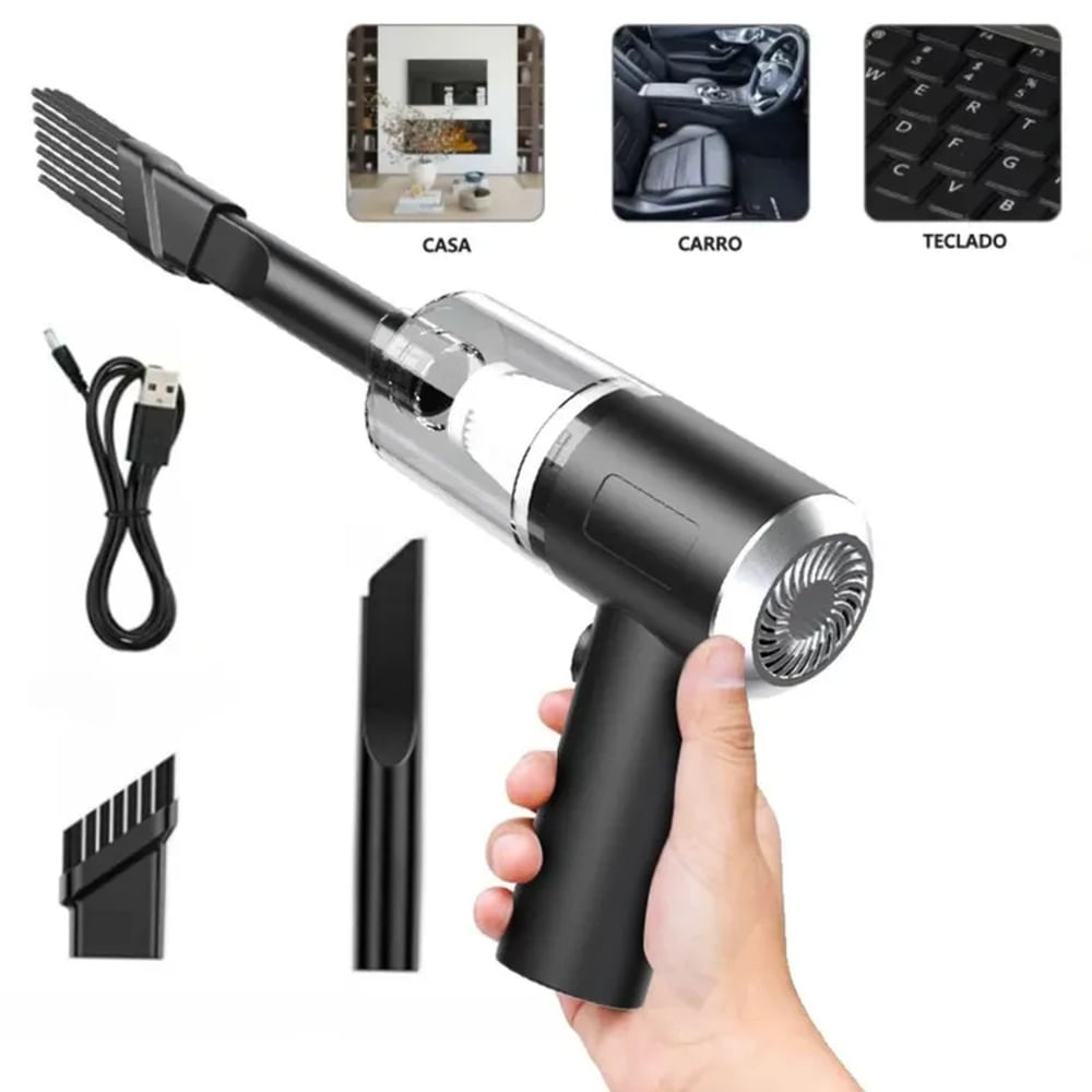 Mini Aspiradora Portátil Recargable 3 en 1