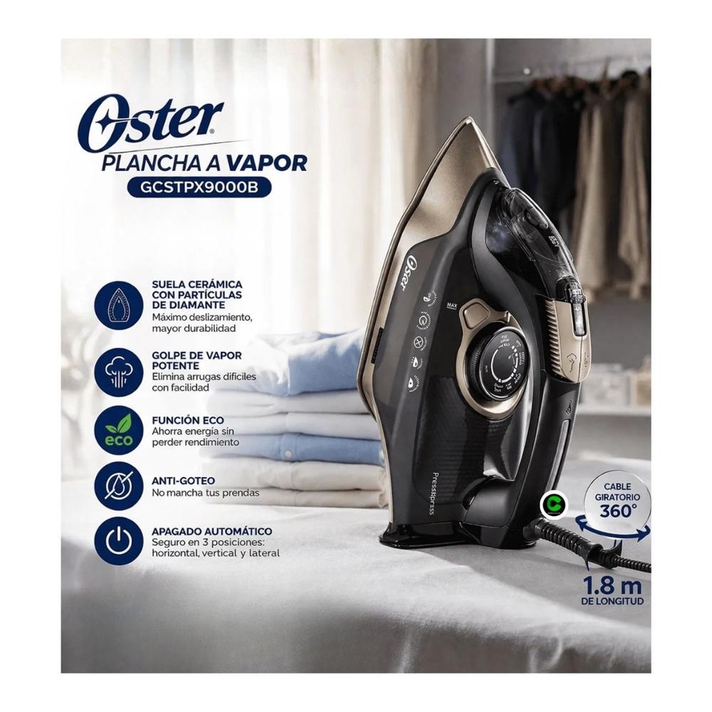 Plancha a Vapor Oster GCSTPX9000B Con Partículas Diamante