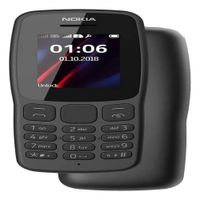 Celular Nokia 106 Black Batería Hasta 22 Días Pantalla 1.77
