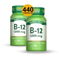 PACK 2 UNIDADES DEVITAMINA B12 1000MCG 220 NATURE'S TRUTH FRASCO CON 220 CAPSULAS