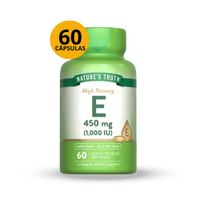 VITAMINA E 1000 UI 450MG NATURES TRUTH FRASCO 60 CAPSULAS
