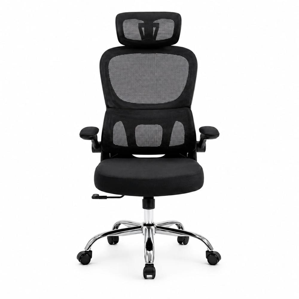 Silla Ergonómica De Oficina Haven L1 Soporte Lumbar Elástico Negro