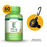 VITAMINA E 1000 UI 450MG NATURES TRUTH FRASCO 60 CAPSULAS CON PORTASUPLEMENTOS