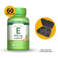 VITAMINA E 1000 UI 450MG NATURES TRUTH FRASCO 60 CAPSULAS CON  STRPS