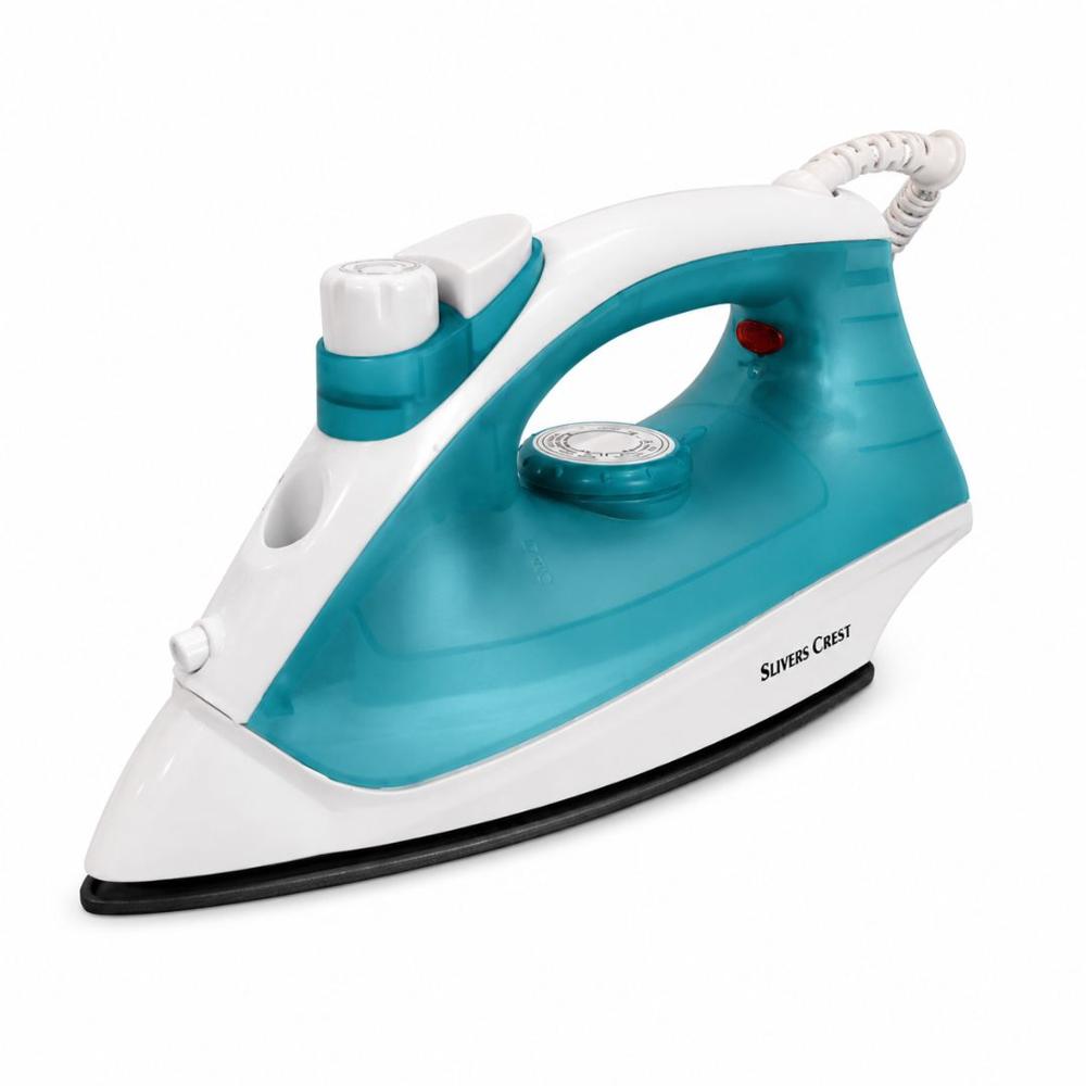 Plancha a Vapor Eléctrica 1400W Con Rocío Fino Base Antiadherente SC-9729 - Turquesa