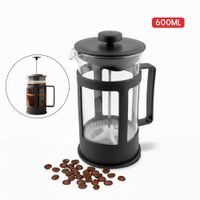Cafetera Prensa Francesa 600ml Vidrio Borosilicato Resistente