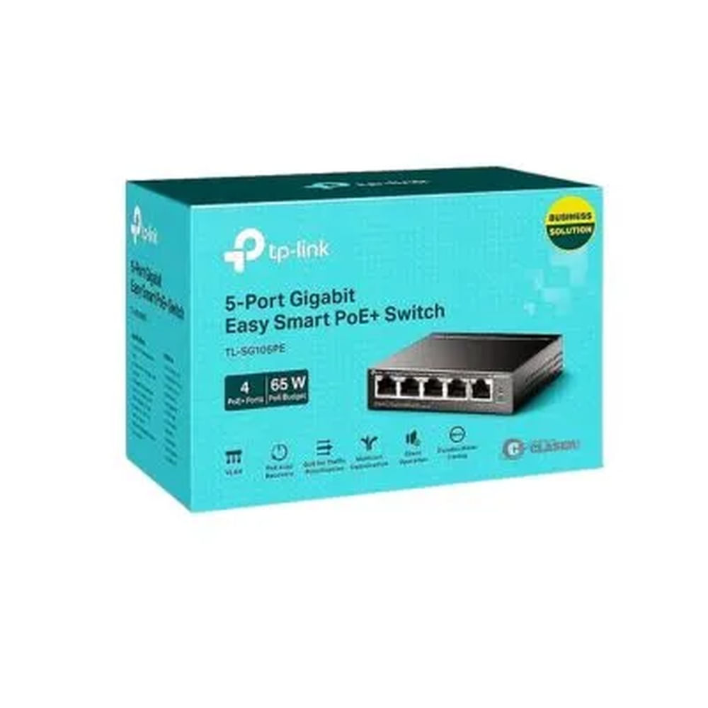 SWITCH TP-LINK SG105PE 5PTS GIGABIT POE
