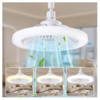 Foco Ventilador Ahorrador Led Multifuncional Oficina con Control