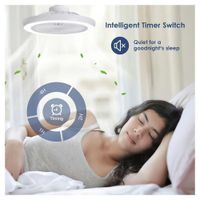 Foco Ventilador Ahorrador Led Multifuncional con Control para Oficinas