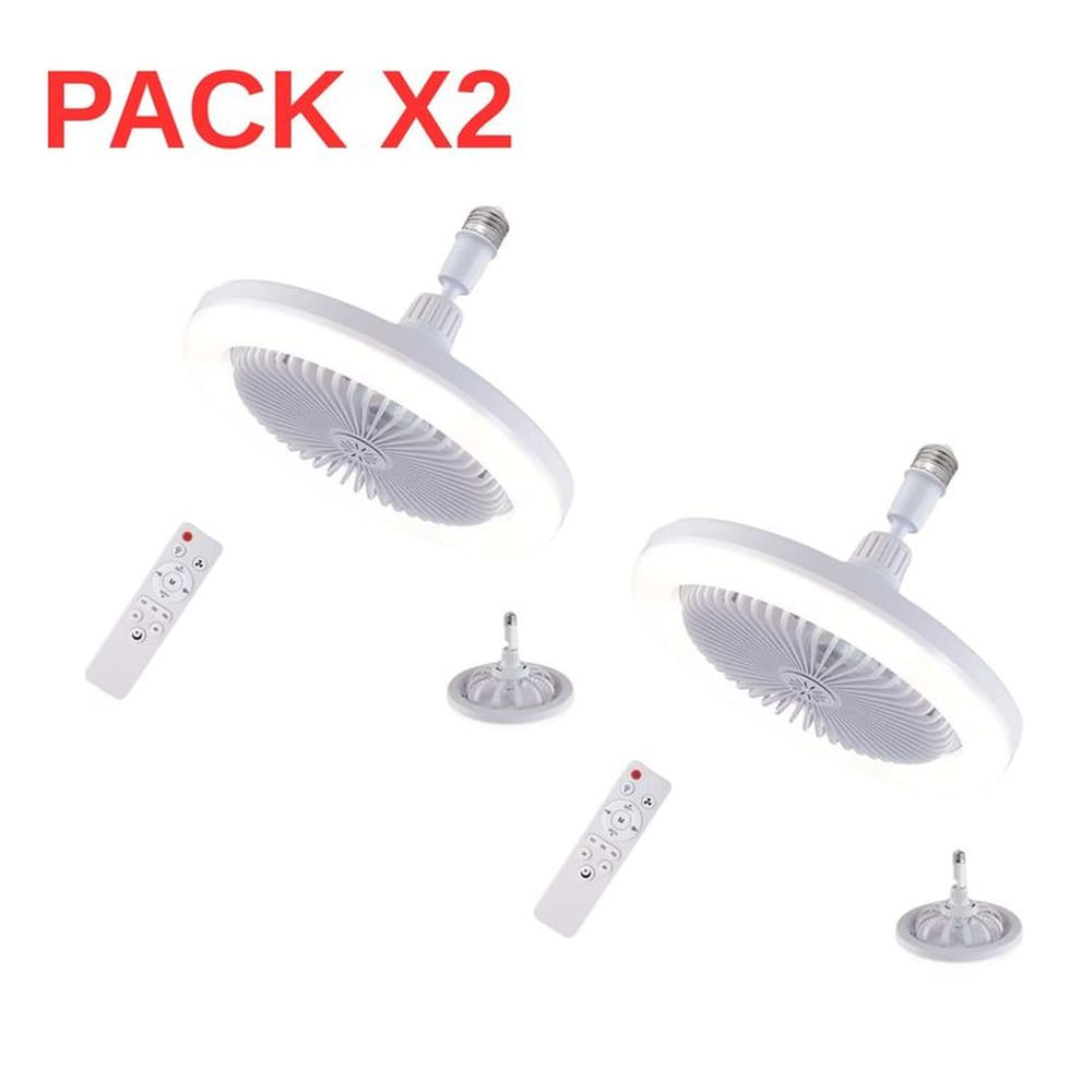 FOCO VENTILADOR DE TECHO +  REGALO 1 CONTROL PARA CADA FOCO  X 2 UNIDADES