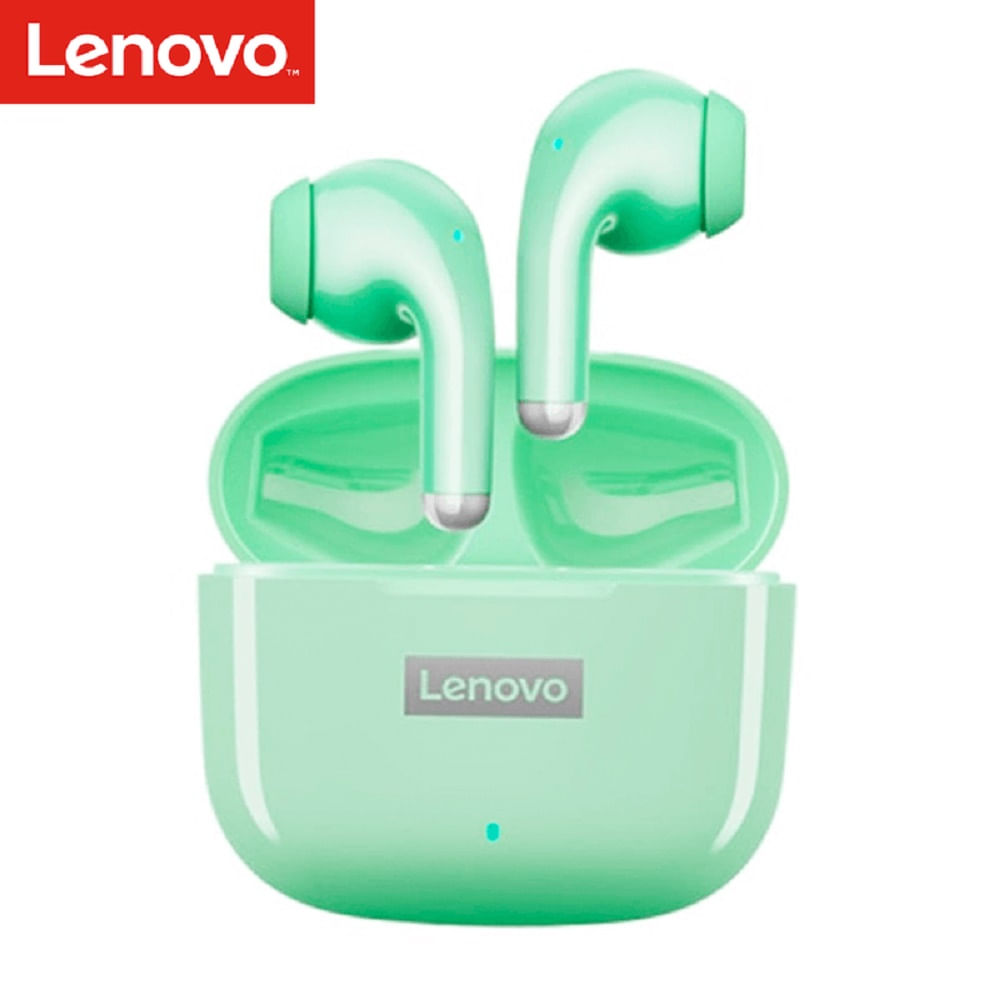 Auriculares Bluetooth 5.1 Lenovo Lp40 Pro Thinkplus de color verde