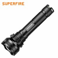 Linterna Táctica LED Recargable 2700LM Zoom Ajustable Largo Alcance 400 Metros