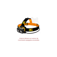 Linterna Minera Con  Sensor De Movimiento